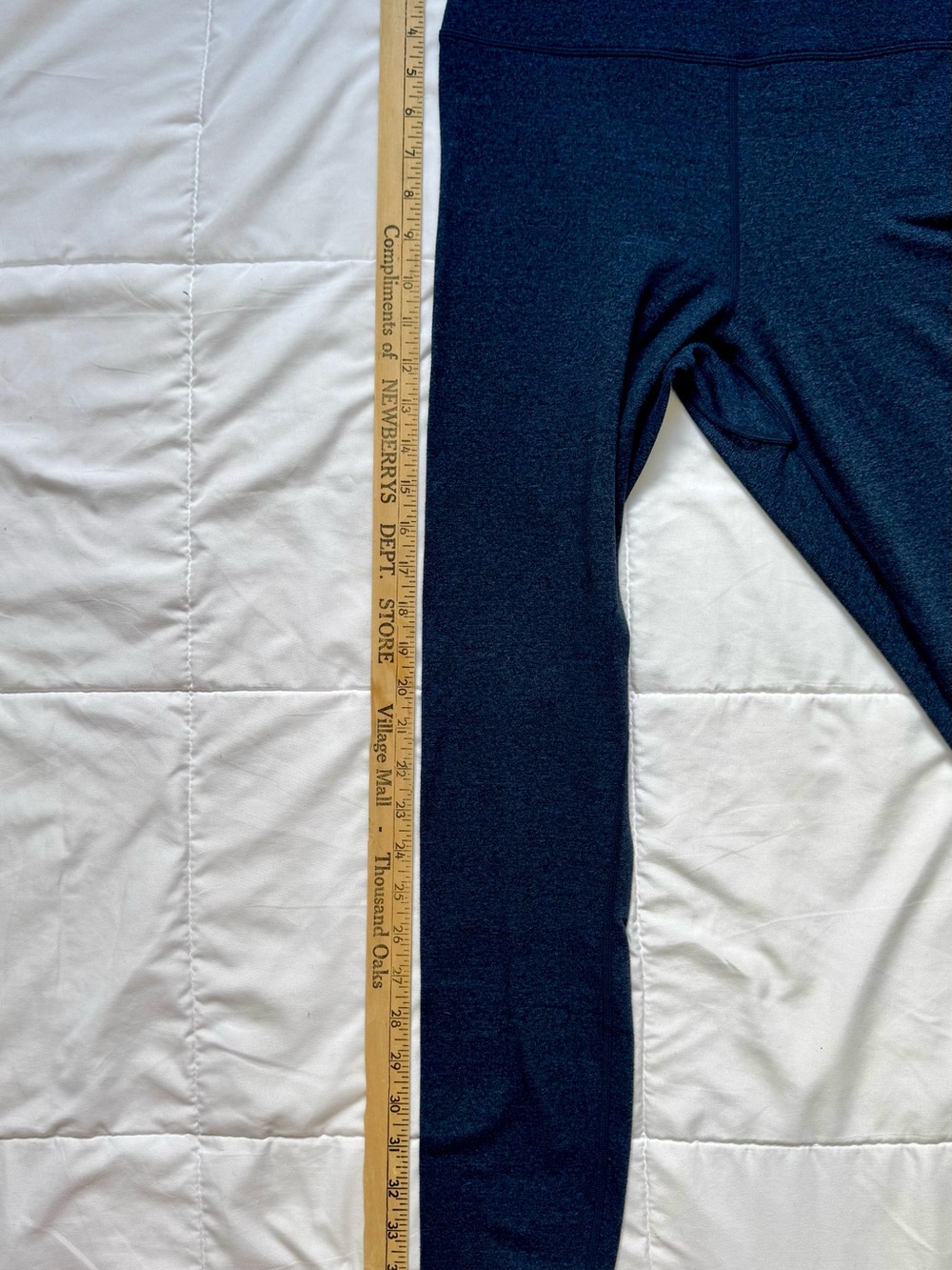 Spiritual Gangster Navy Leggings with Pink and Light Blue Stripe Detail - Picture 6 of 9